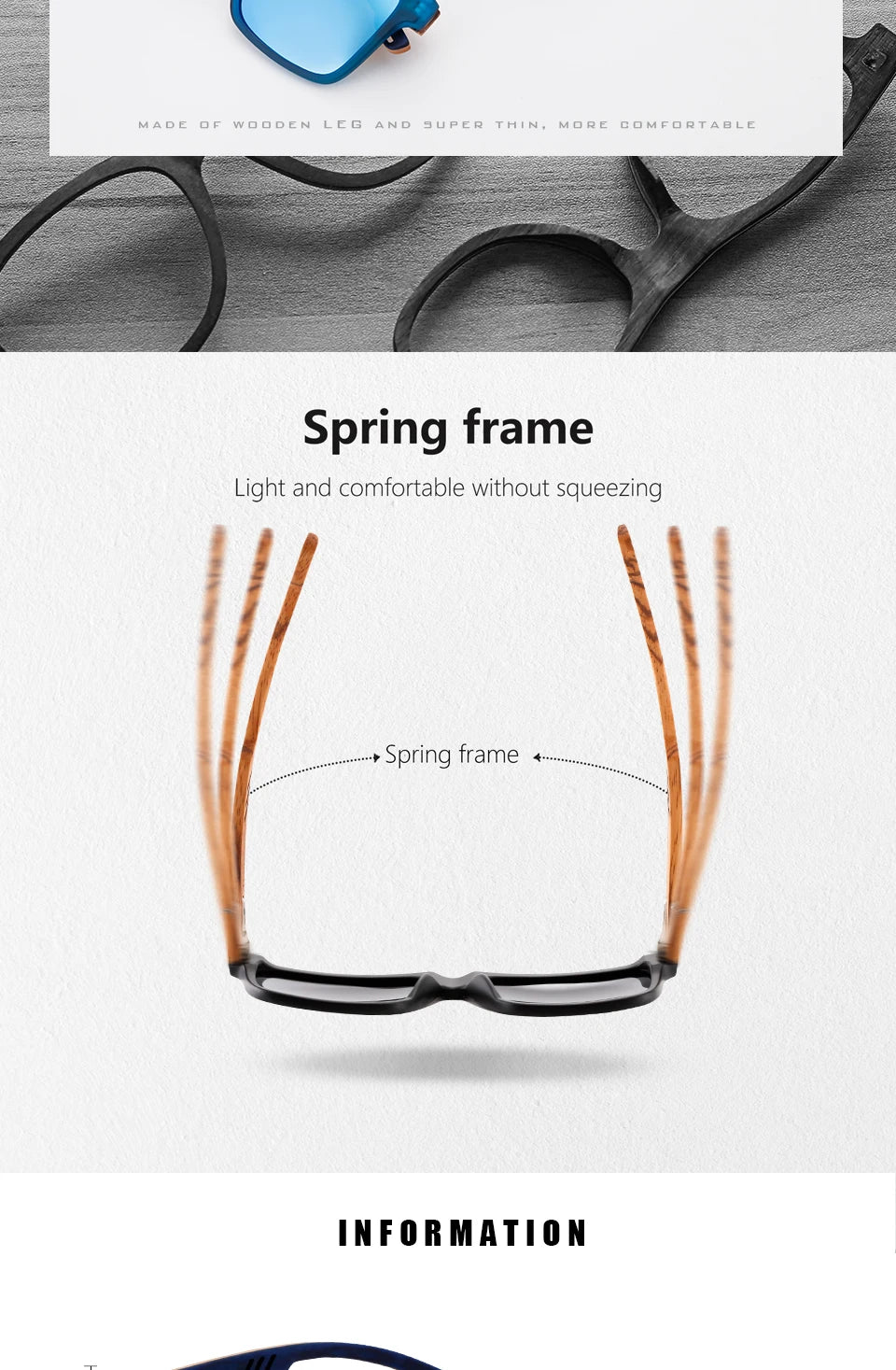 HU Natural Handmade Wood Sunglasses - Polarized UV400