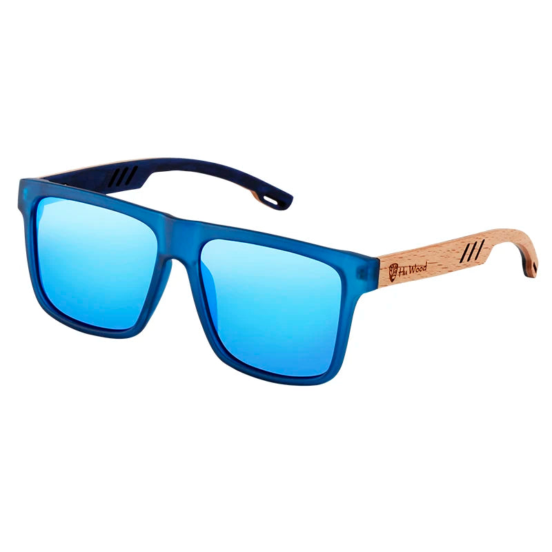 HU Natural Handmade Wood Sunglasses - Polarized UV400