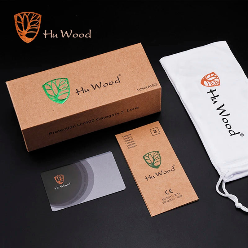 HU Natural Handmade Wood Sunglasses - Polarized UV400