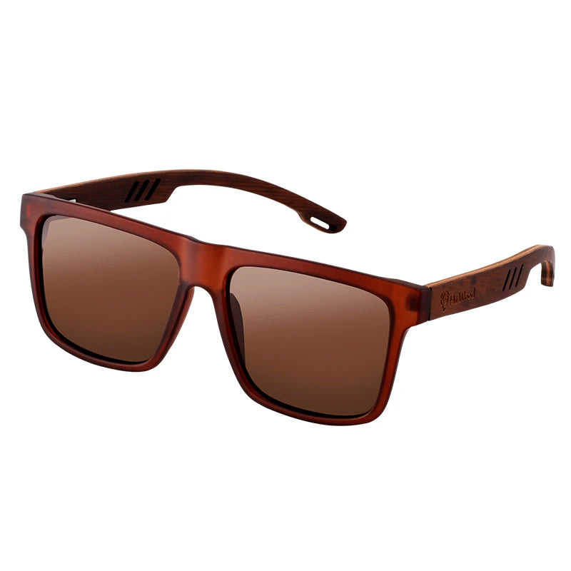 HU Natural Handmade Wood Sunglasses - Polarized UV400