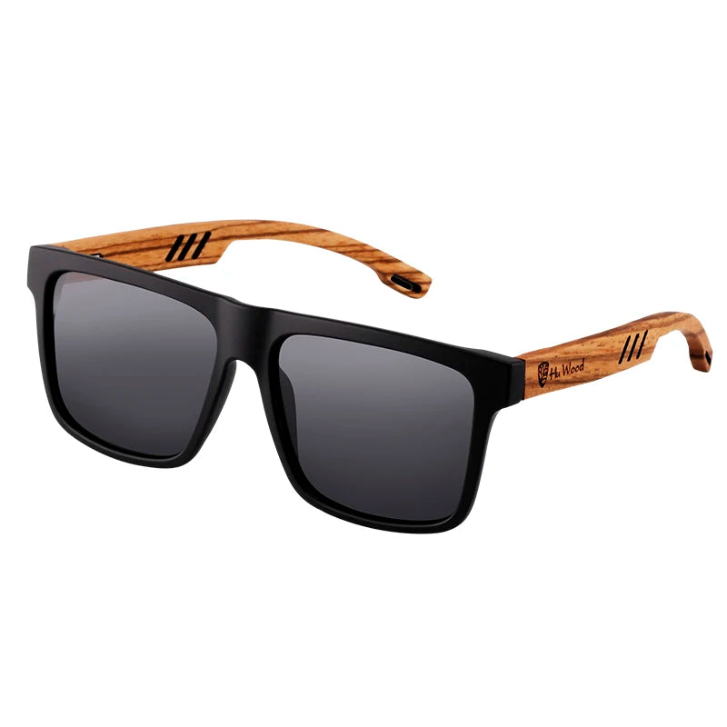 HU Natural Handmade Wood Sunglasses - Polarized UV400