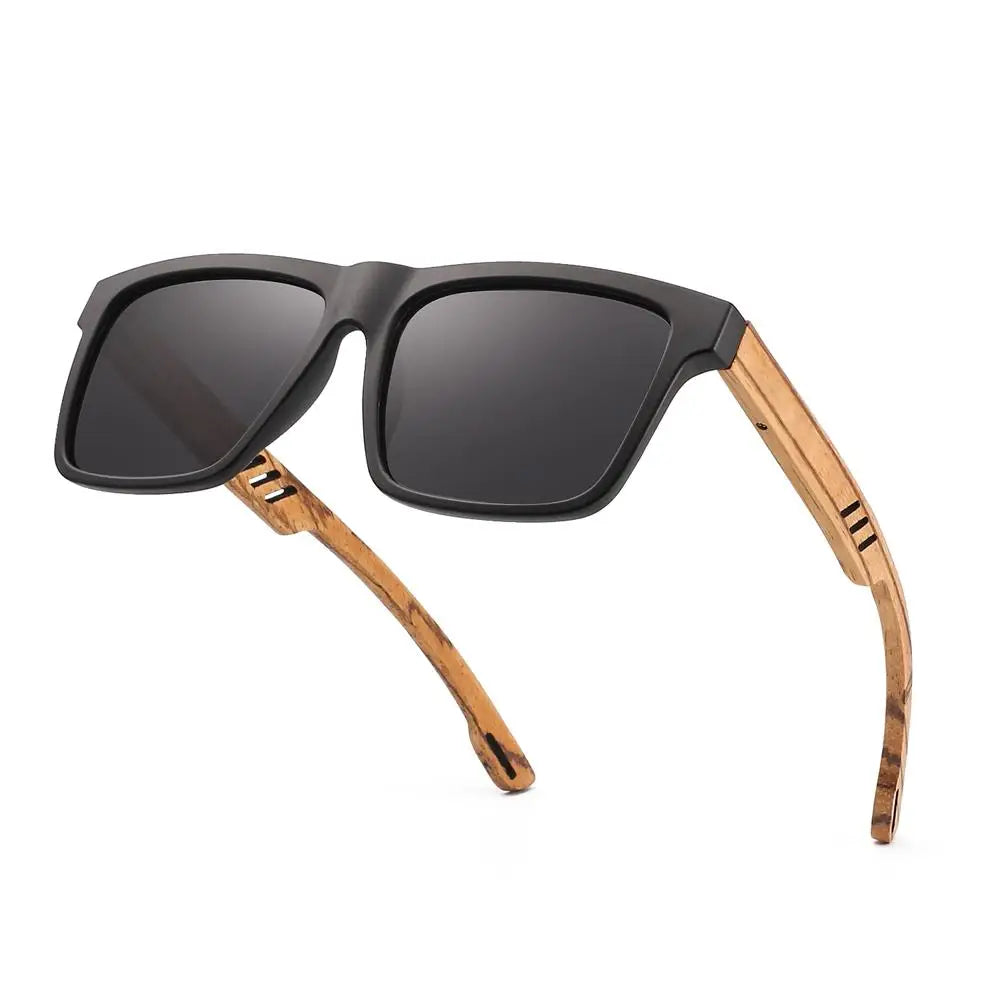 HU Natural Handmade Wood Sunglasses - Polarized UV400