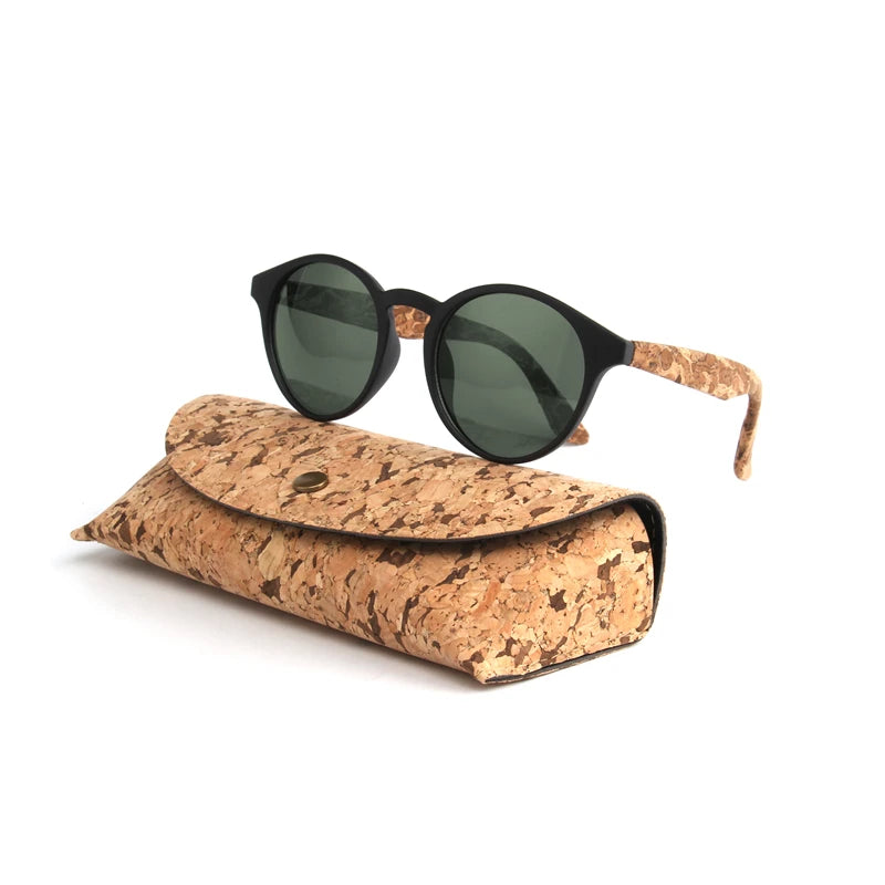 Kenbo Wood Bamboo Grain Polarized Sunglasses With Case - Wooden Sunglasses