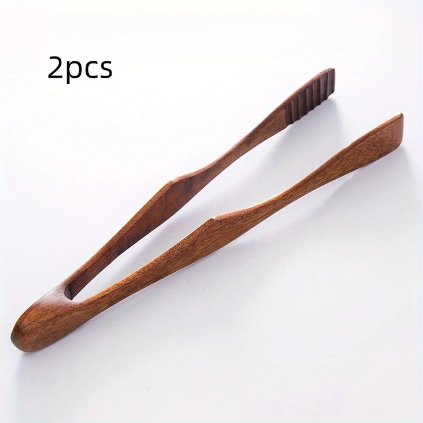Organica Natural Teak Wooden Food Tongs