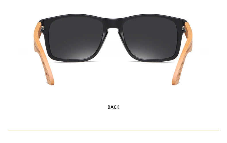 Beech Wood Handmade Sunglasses -Polarized Eyewear, Reinforced Hinge