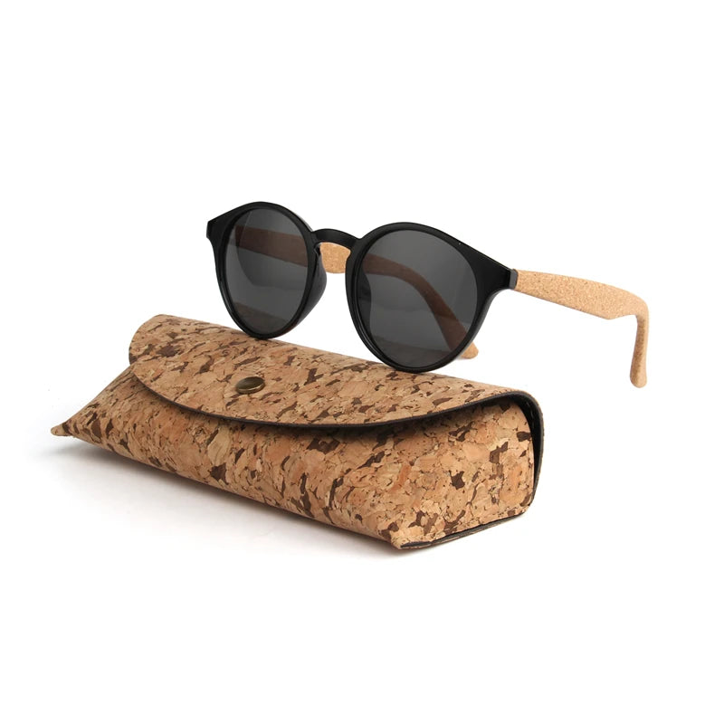 Kenbo Wood Bamboo Grain Polarized Sunglasses With Case - Wooden Sunglasses