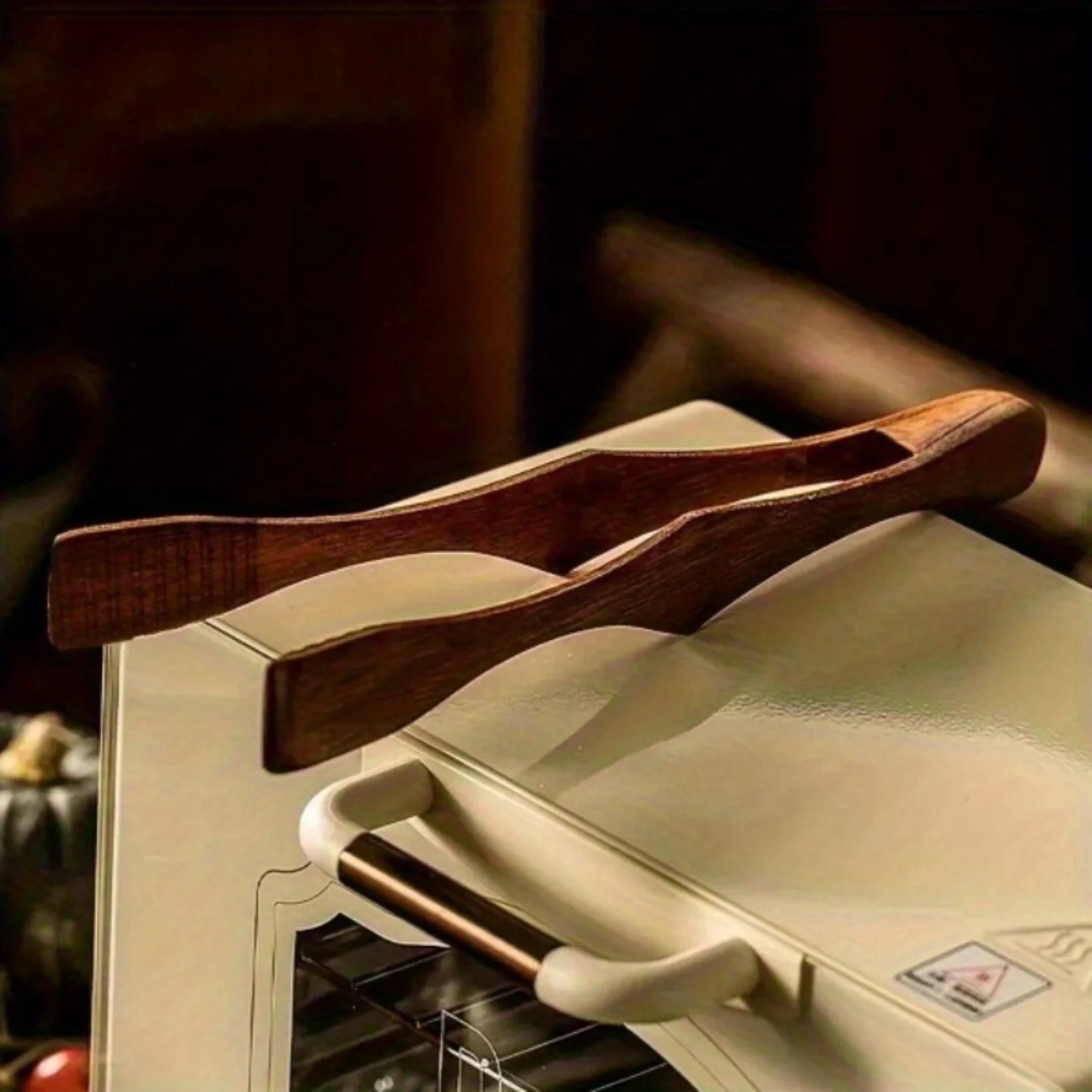 Organica Natural Teak Wooden Food Tongs