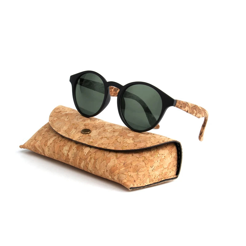 Kenbo Wood Bamboo Grain Polarized Sunglasses With Case - Wooden Sunglasses