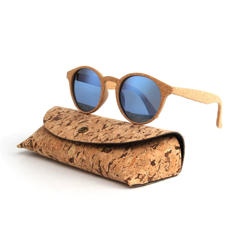Kenbo Wood Bamboo Grain Polarized Sunglasses With Case - Wooden Sunglasses