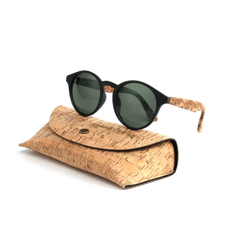 Kenbo Wood Bamboo Grain Polarized Sunglasses With Case - Wooden Sunglasses