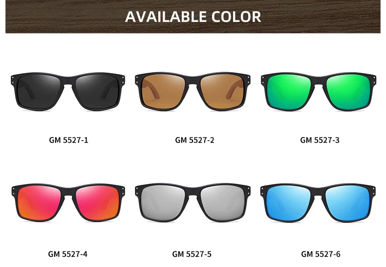 Beech Wood Handmade Sunglasses -Polarized Eyewear, Reinforced Hinge