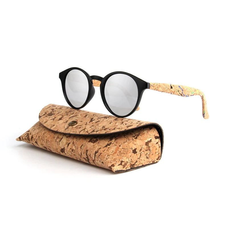 Kenbo Wood Bamboo Grain Polarized Sunglasses With Case - Wooden Sunglasses