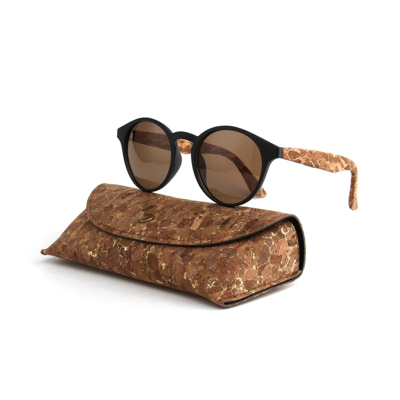 Kenbo Wood Bamboo Grain Polarized Sunglasses With Case - Wooden Sunglasses