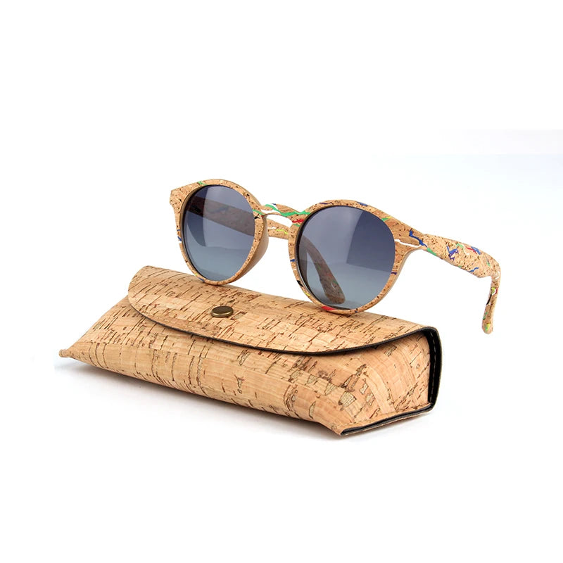 Kenbo Wood Bamboo Grain Polarized Sunglasses With Case - Wooden Sunglasses