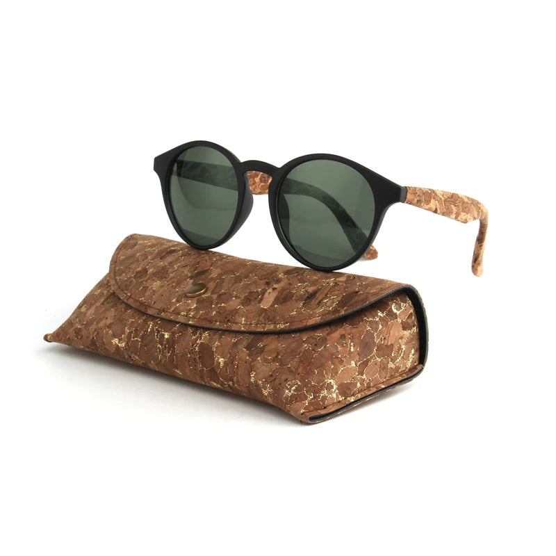 Kenbo Wood Bamboo Grain Polarized Sunglasses With Case - Wooden Sunglasses