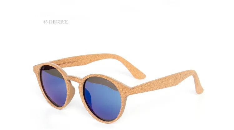 Kenbo Wood Bamboo Grain Polarized Sunglasses With Case - Wooden Sunglasses
