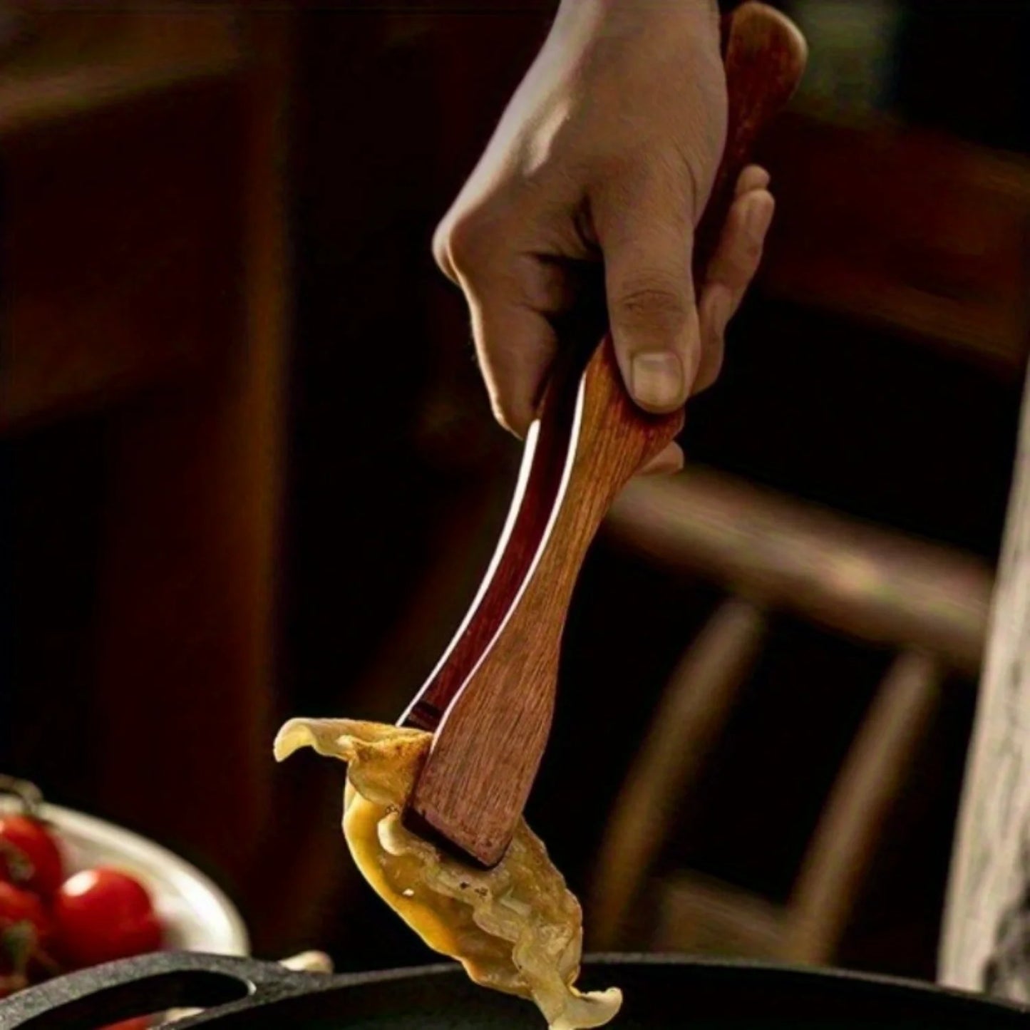 Organica Natural Teak Wooden Food Tongs