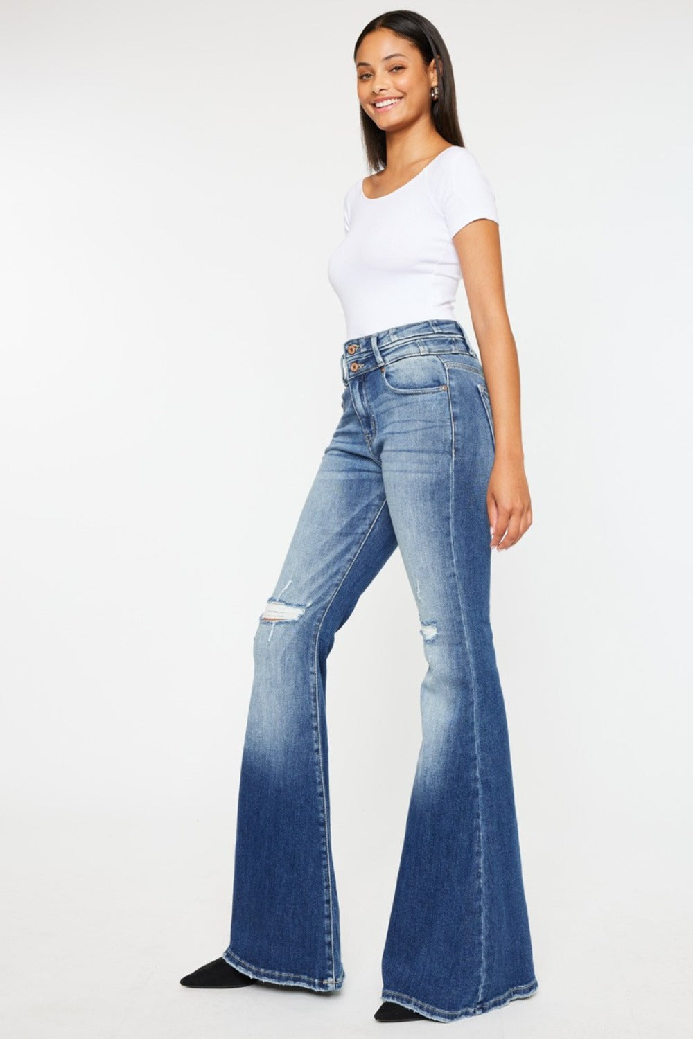 Kancan High Rise Flare Jeans