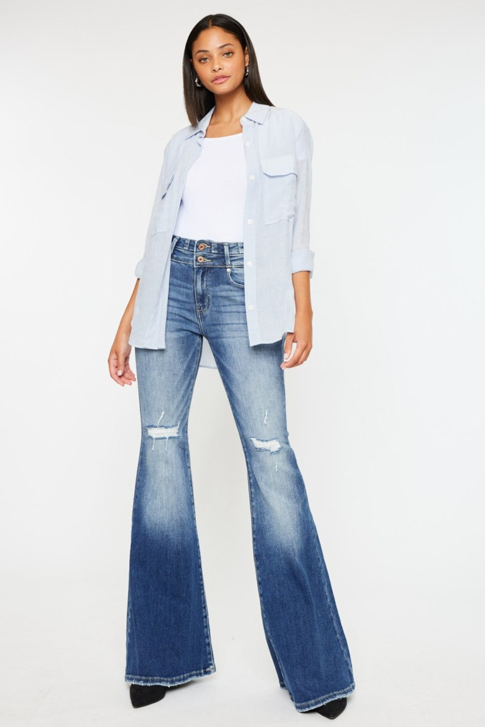 Kancan High Rise Flare Jeans