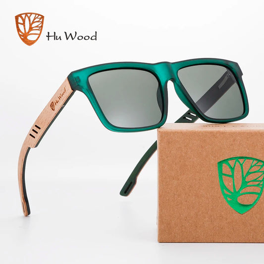 HU Natural Handmade Wood Sunglasses - Polarized UV400