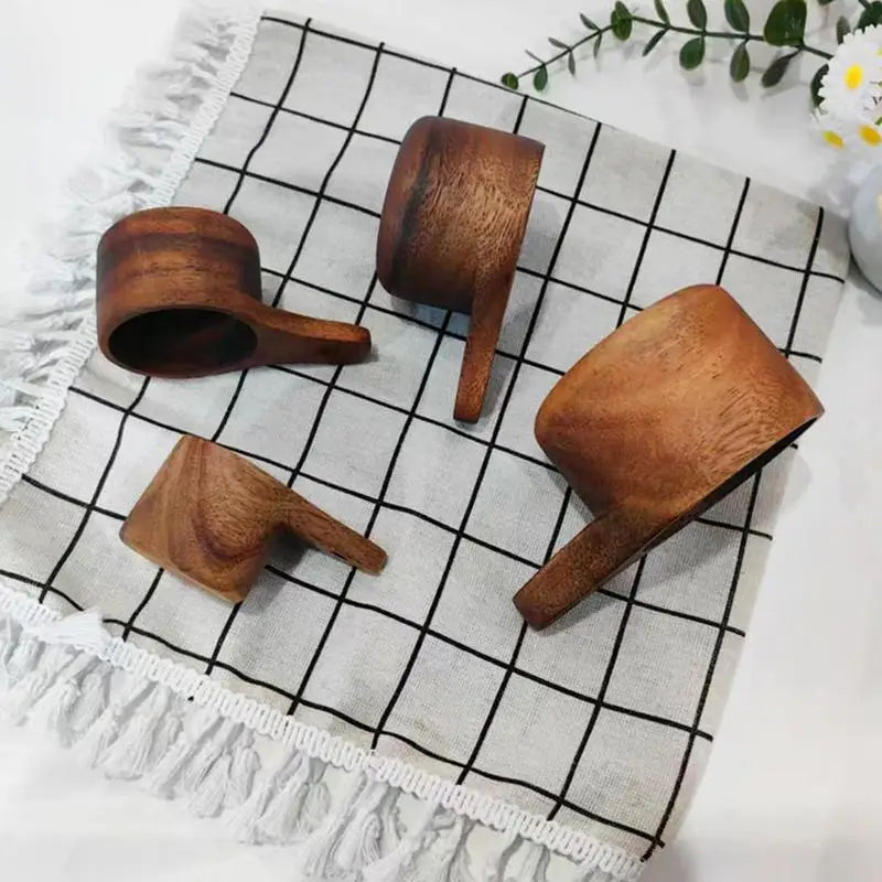 Organica Acacia Wood Measuring Cups and Spoons Sets