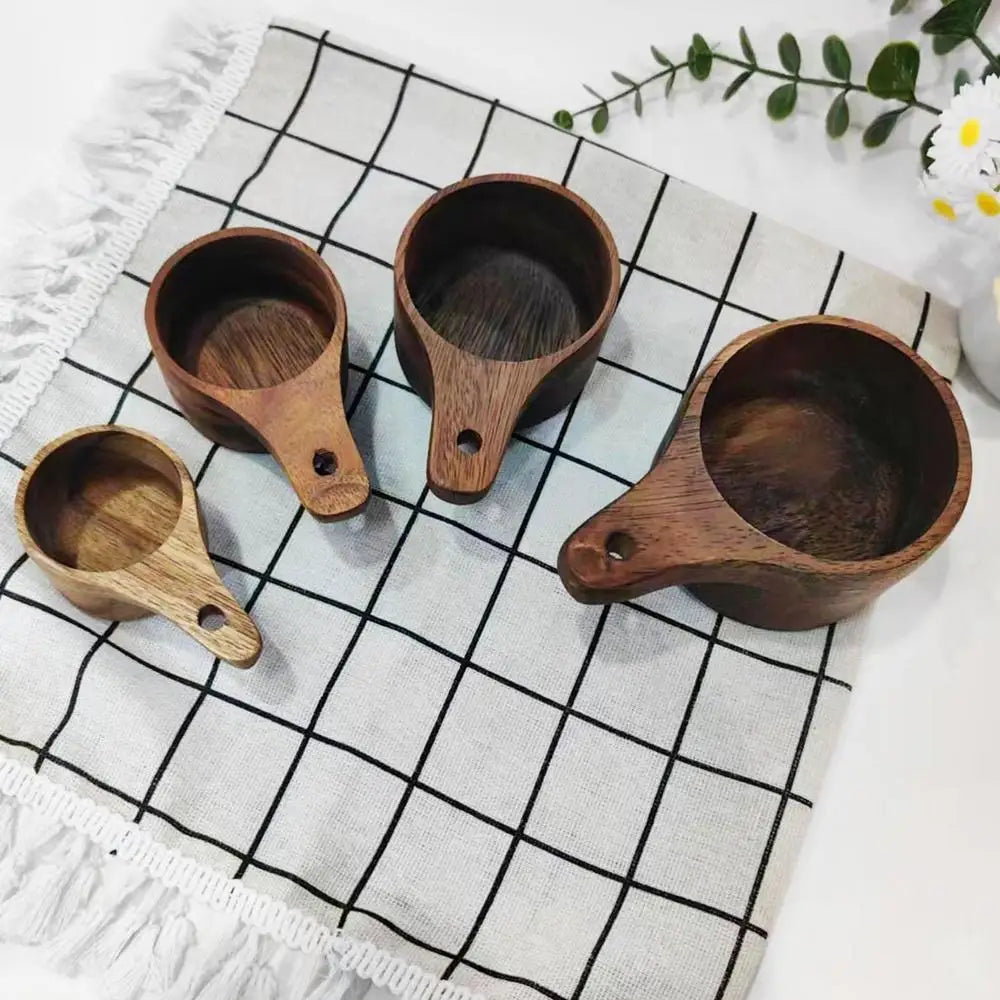 Organica Acacia Wood Measuring Cups and Spoons Sets